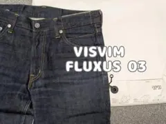 visvim FLUXUS 03R W30 L30 パイソンパッチ 蛇革のサムネイル