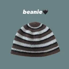 ハンドメイド 帽子 ビーニー クロシェハット