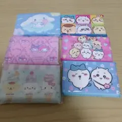 サンリオキャラ・ちいかわ・しろたんコラボ/ ポケットティッシュ 6個セット