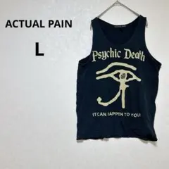 ACTUAL PAIN Psychic Death タンクトップ【L】ブラック