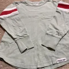 OFFICIAL TEAM グリーン長袖カットソー 110