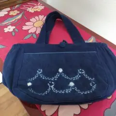藍染め゙手提げ