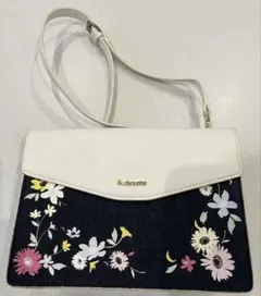 &chouette アンドシュエット　デニム　ショルダーバッグ