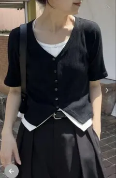 カプリシュレマージュ　レイヤード風カットソーのサムネイル
