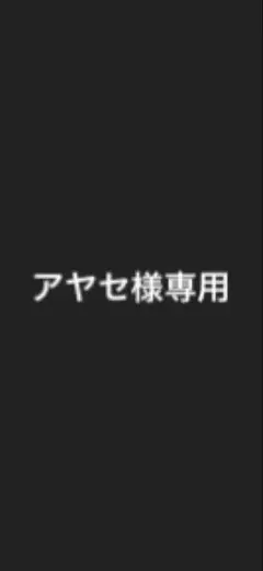 アヤセ様　専用ページ