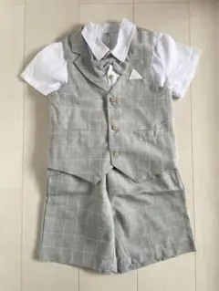 120㎝　男の子　フォーマルスーツ半袖セット