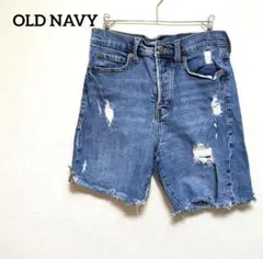 【OLD NAVY】オールドネイビー ダメージ加工 デニムショートパンツのサムネイル