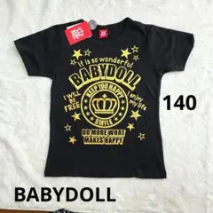 新品未使用BABYDOLL 半袖Tシャツ ブラック 140cmのサムネイル