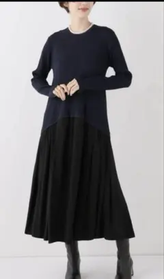 IENA ランダムタックドッキングワンピース　新品未使用タグ付き