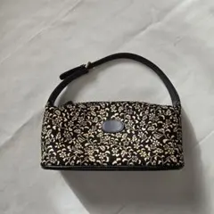 GIANNI VERSACE バニティバッグ グレカ金具 総柄 PVC レザー | Mercari