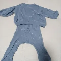 キッズ セットアップ 星座柄 ブルー 90cm　コトリ　cottoli