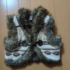 baby GAP　ファーベスト　100サイズ　ベージュ　冬