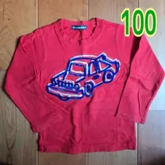 LITTLE BEAR CLUB 長袖 ロンT 車柄 レッド 100cm