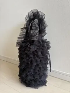 【美品✨️】 LUDLOW バルーン チュール かごバッグ グレー 美品✨️】 LUDLOW バルーン チュール かごバッグ グレー 裏地