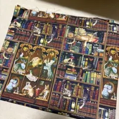 猫　布　プリント　生地　手芸　ハンドメイド　グッズ　コットン　コラージュ　素材