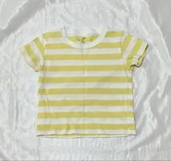 キッズ 半袖 Tシャツ トップス 無印良品 80 男の子 女の子 ボーダー