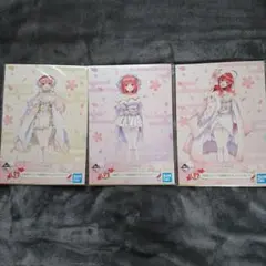 五等分の花嫁 白無垢アレンジ和装 イラストボード 3個セット