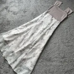 マーキュリーデュオ ベアニットドッキングコルセットワンピース ベージュM 極美品