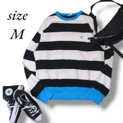 1179【チャンピオン】ボーダートレーナー　プルオーバー　М