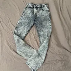 150cm Right-on ケミカルウォッシュ デニムパンツ
