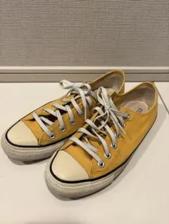 【5/10までの限定出品】コンバース　ローカットスニーカー　イエロー24センチ
