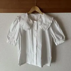 BeAMS DOT BEAMS コットンブラウス レディース フリル襟