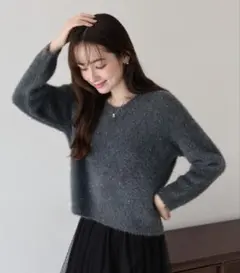 BLUE EAST スパンコールラメシャギーニットのサムネイル