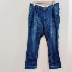 【グローバルワーク】デニムメンズパンツ　L 柔らかデニム
