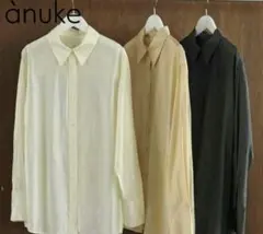 anuke 　美品サテン　シアーシャツのサムネイル