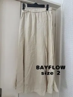 25①⑦①BAYFLOW 麻込み スカート size2