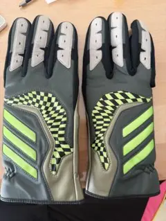 adidas 走塁グローブ　グレー/ライム