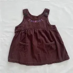 ユニクロ　ジャンパースカート　コーデュロイ　80