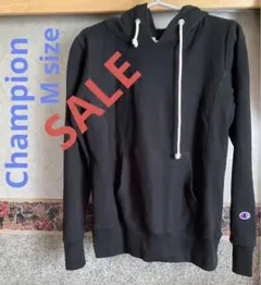 Champion パイルプルオーバーパーカー　ブラック　Mサイズ