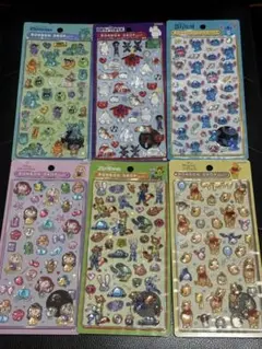 正規品 ボンボンドロップシール ディズニー 6種セット