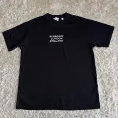 現行 バーバリーロンドン 英国製 ロゴ Tシャツ ブラック ユニセックス XS