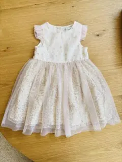 スパンコール　フリルワンピ