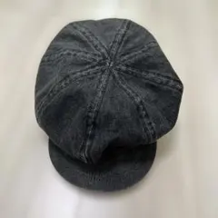 ダークグレー デニム風キャスケット