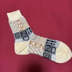 KENZO パターン編みソックス ベージュ
