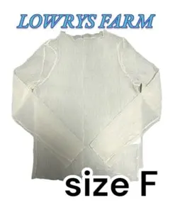 LOWRYSFARM ローリーズファーム シアープリーツシャツ シアーシャツ F