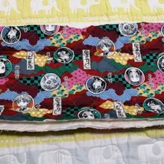 新品　鬼滅の刃　生地　厚手　レッスンバッグ　入学　ハンドメイド