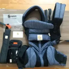 美品★エルゴベビー OMNI360 クールエア インディゴウィーブ