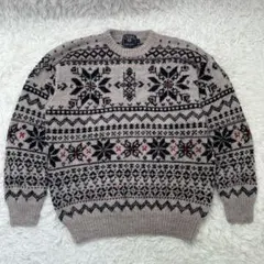 チャップス ラルフローレン ニット 厚手 ノルディック柄 90s