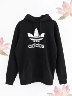adidas アディダス ロゴパーカー　黒