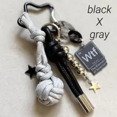 じゃらじゃらキーホルダースター★パラコードアクリルキーチャームバッグチャーム
