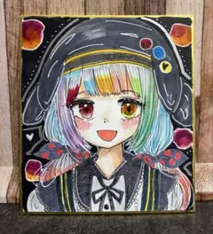 オリジナル 手描きイラスト Ｎｏ．16 魔法少女ノ魔女裁判 まのさば ノア
