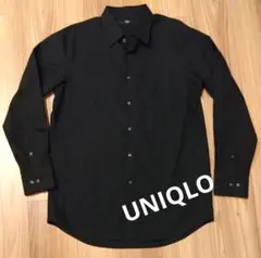 【美品】UNIQLO　ブラックシャツ　サイズＬ