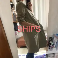 シップス SHIPS ユーズド加工 ミリタリージャケット ミリタリーコート 美品