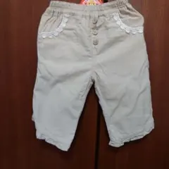ベージュ レース付きハーフパンツ 100センチ （69）