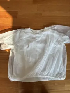 chocol raffine robe チュールTシャツ オフホワイト F