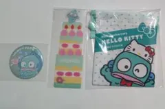 サンリオ ハンギョドン プチ巾着 ブックマーク 缶バッジ むにゅぐるみパティオ